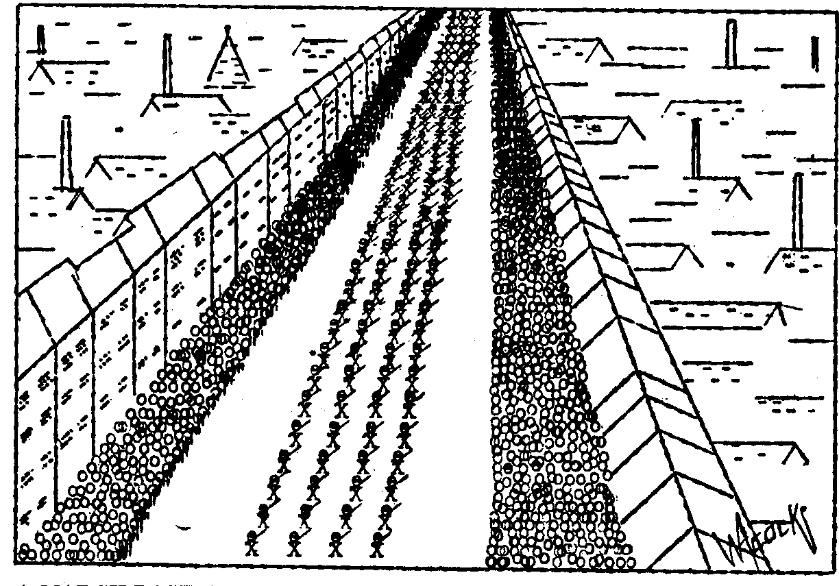  A MARCH-PAST AS PORTRAYED BY OUR TYPIST ON HER MACHINE.