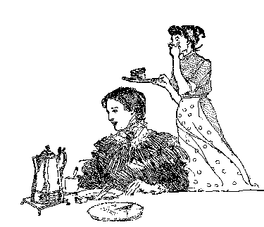 Over his mother's shoulders Piggy saw the hired girl giggle.