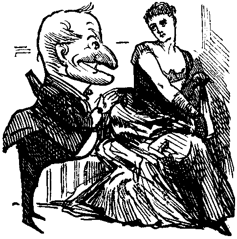 Mr. Punch and a maiden.
