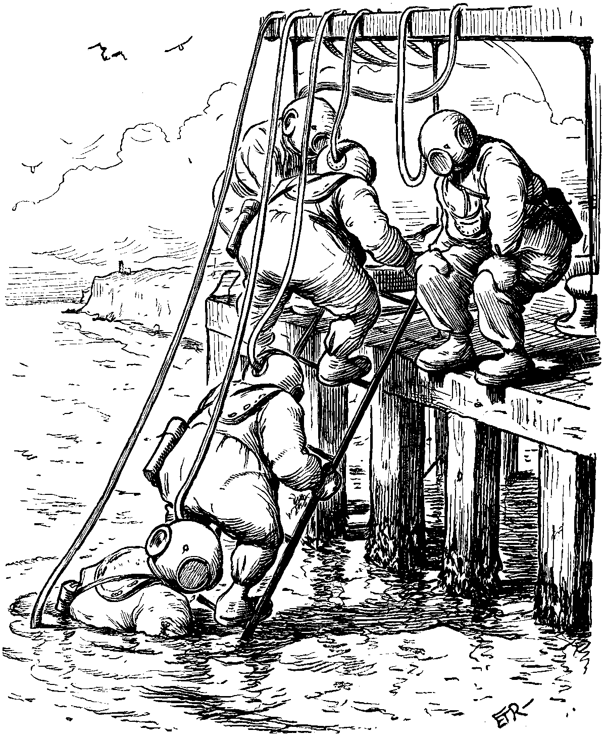 Lords of the Admiralty inspect the fleet.