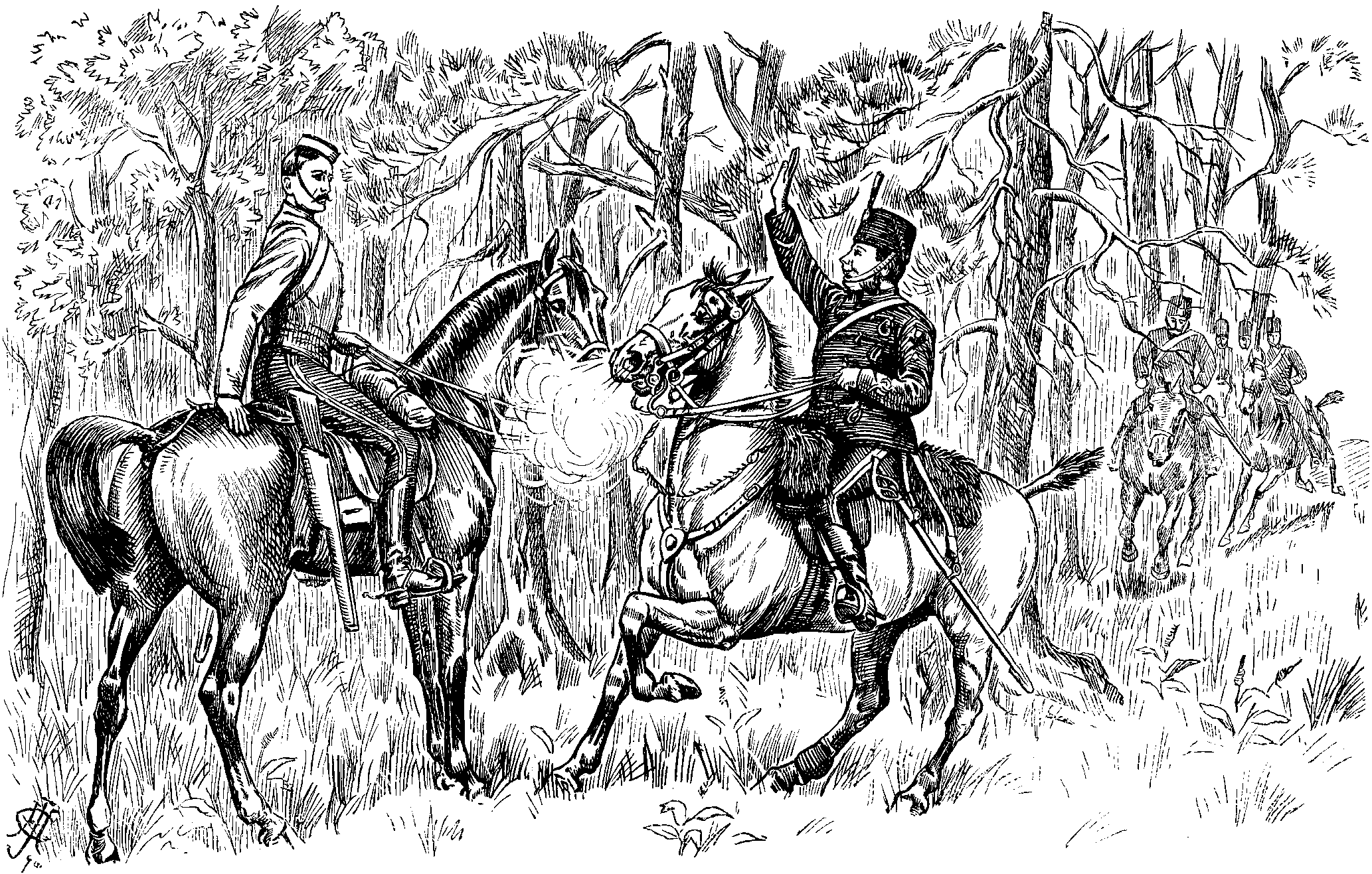 Regular soldier manoeuvering with the yeomanry.