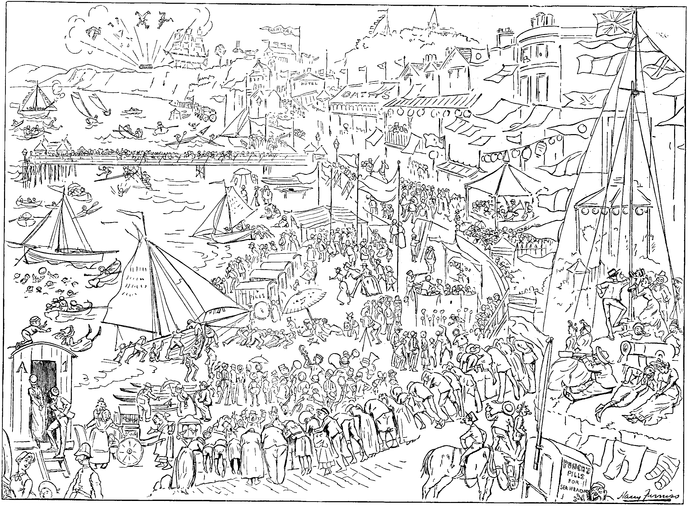 A seaside regatta.