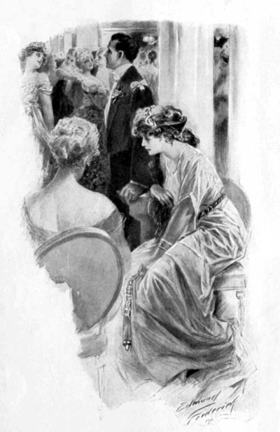"Not by a glance or a turn of the head did he let his bride see how wildly her superlative attraction had kindled the fire in his blood."