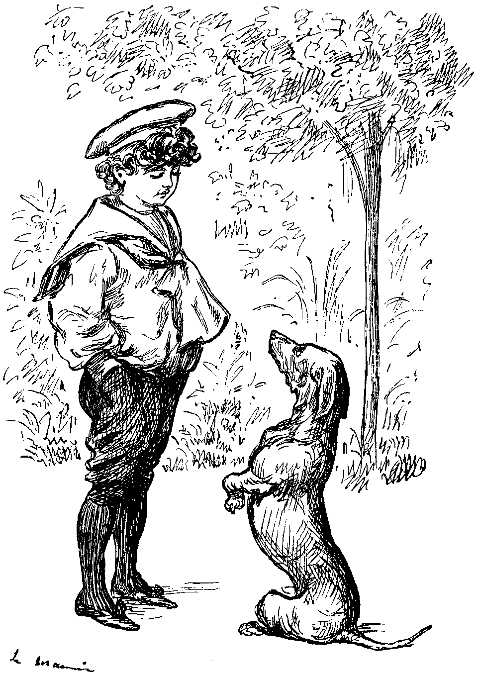 Geoffrey and his dog, Smut.