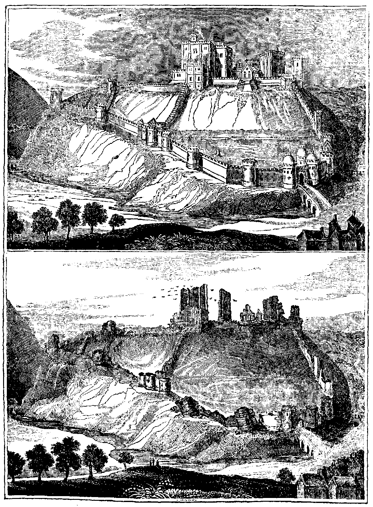 Corfe Castle.
