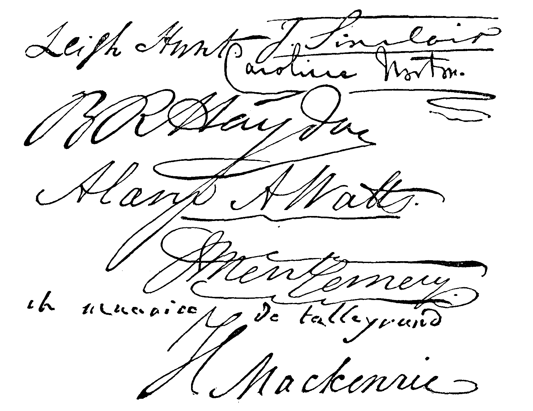 Autographs.