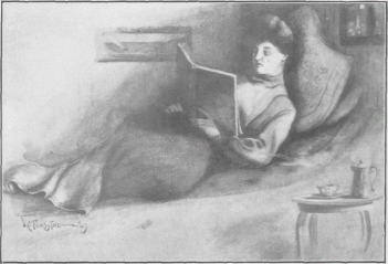 Reading Dante's Inferno.