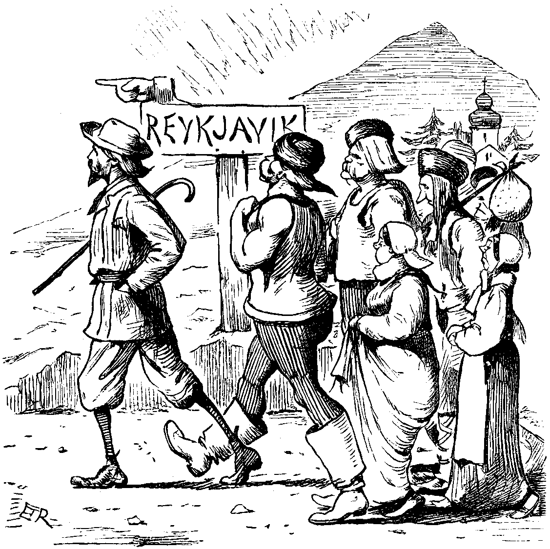 The Characters Personally-Conducted by the Author to Reykjavik.