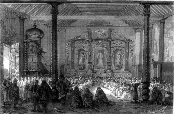 INTERIOR OF THE CHURCH AT VILLA RICA