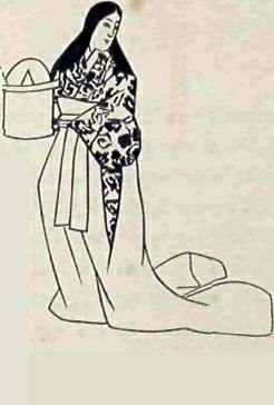 Lady waiting on the Mikado. (from Photograph.)