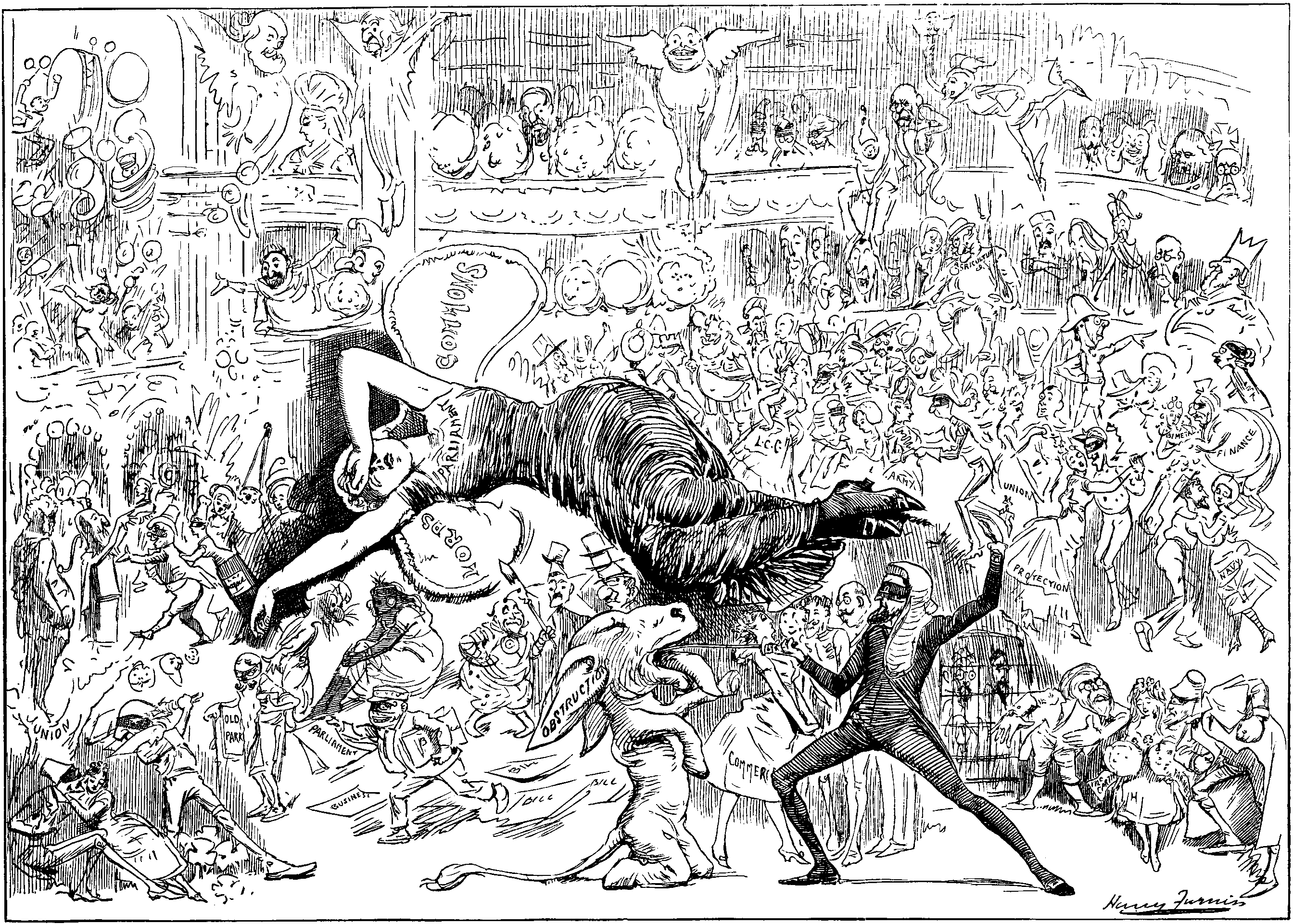 MISS PARLIAMENT'S DREAM OF A FANCY BALL.