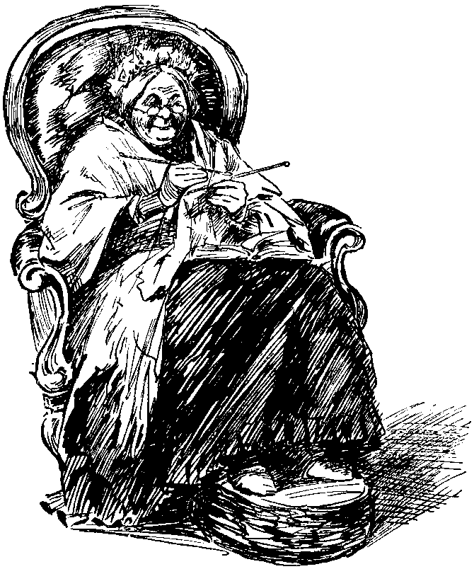 Elderly lady.