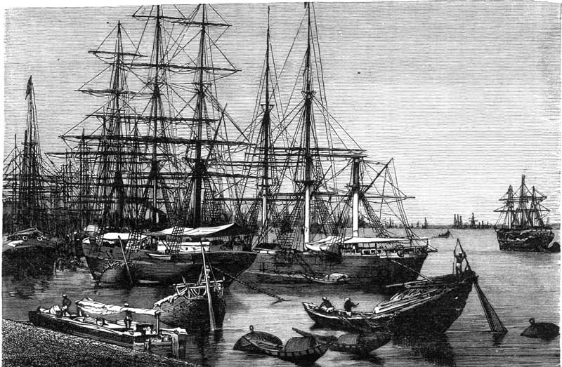THE PORT OF CALCUTTA.