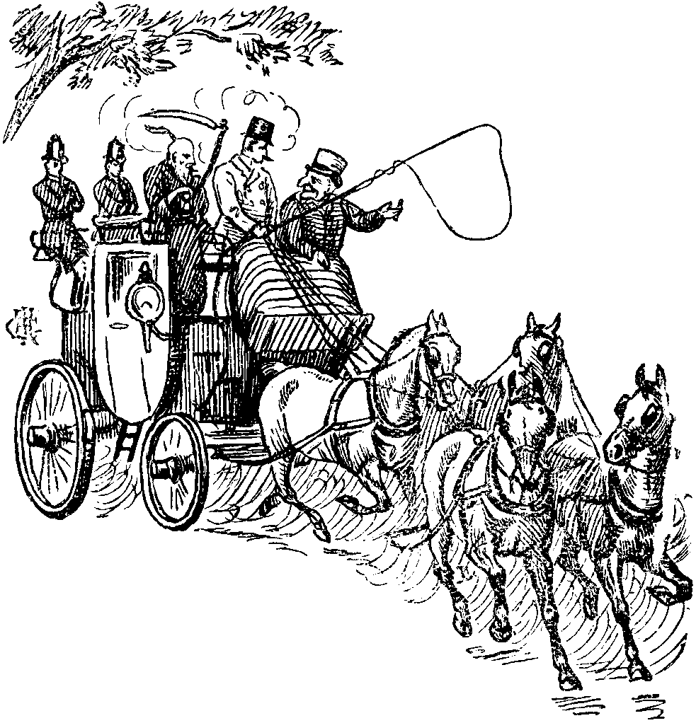 Aboard the fou-in-hand.