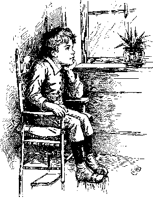 "He sat silently by the window."