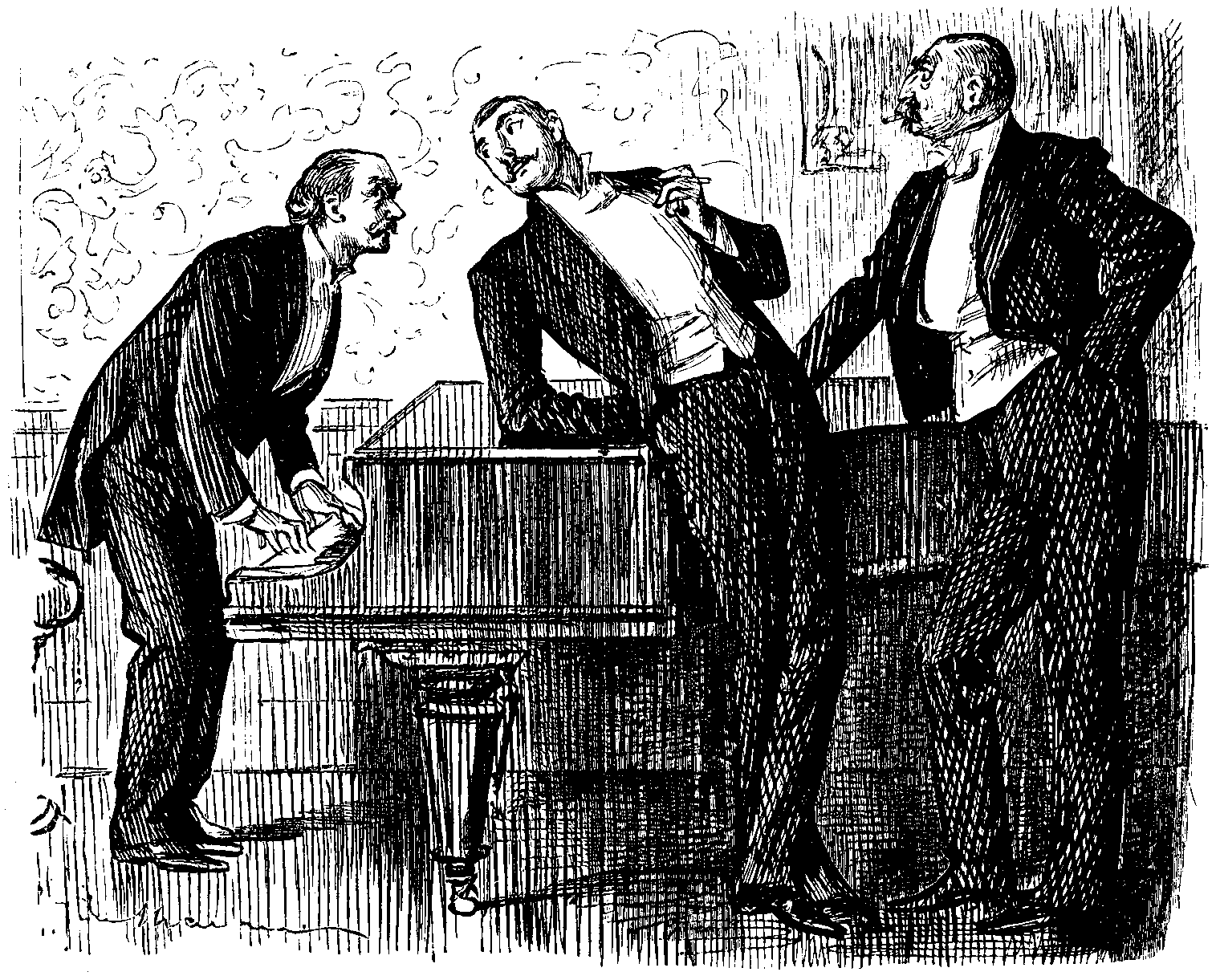 AT A SMOKING CONCERT.