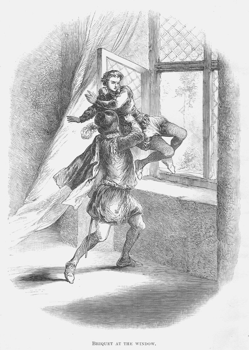 BRIQUET AT THE WINDOW.