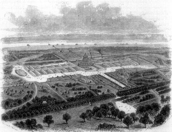 VIENNA EXPOSITION BUILDING AND GROUNDS, 1873.