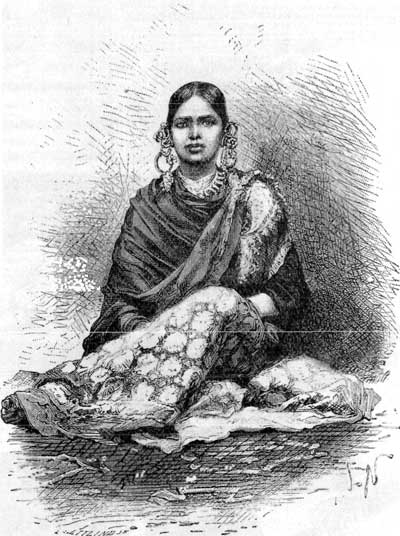 A NAUTCHNI(OR BAYADÈRE) OF BARODA.