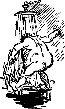 Man in shower