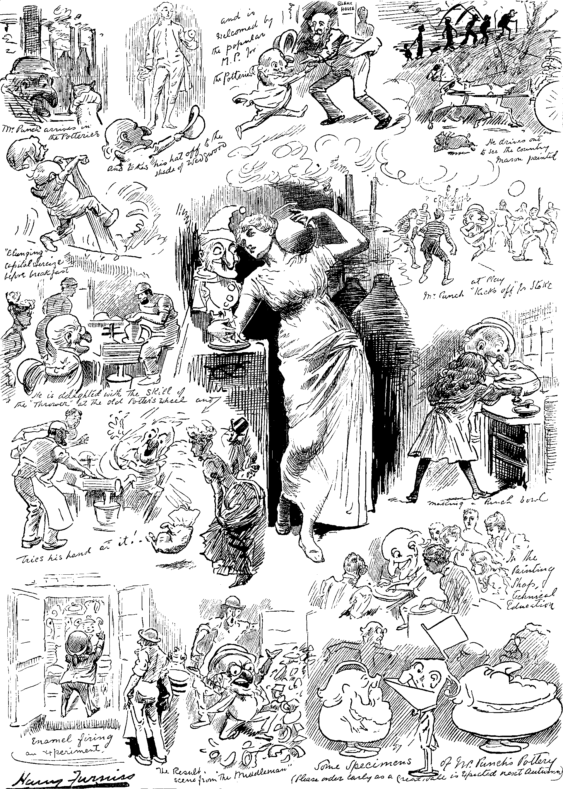 Mr. Punch at the Potteries.