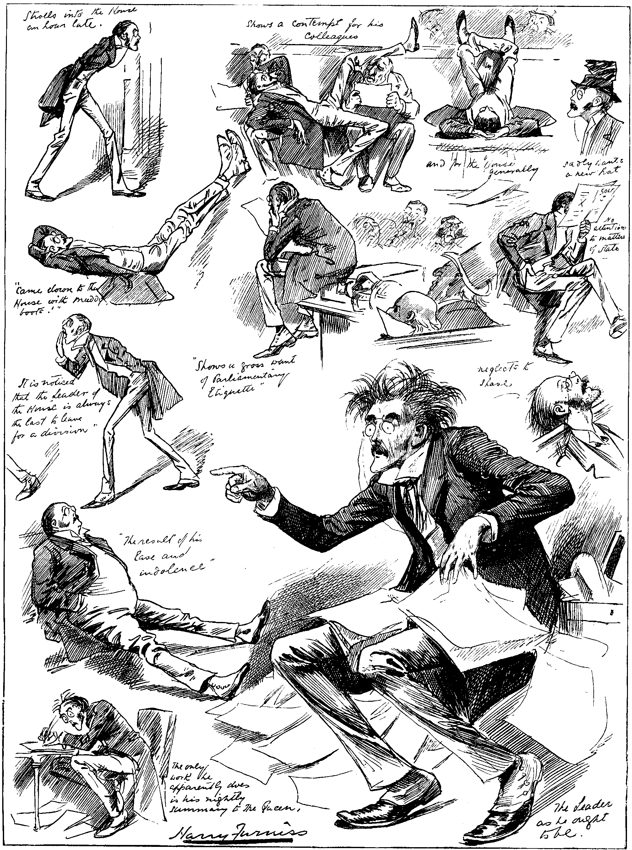 THE LEADER OF THE HOUSE—(VIDE THE OPPOSITION PRESS.)