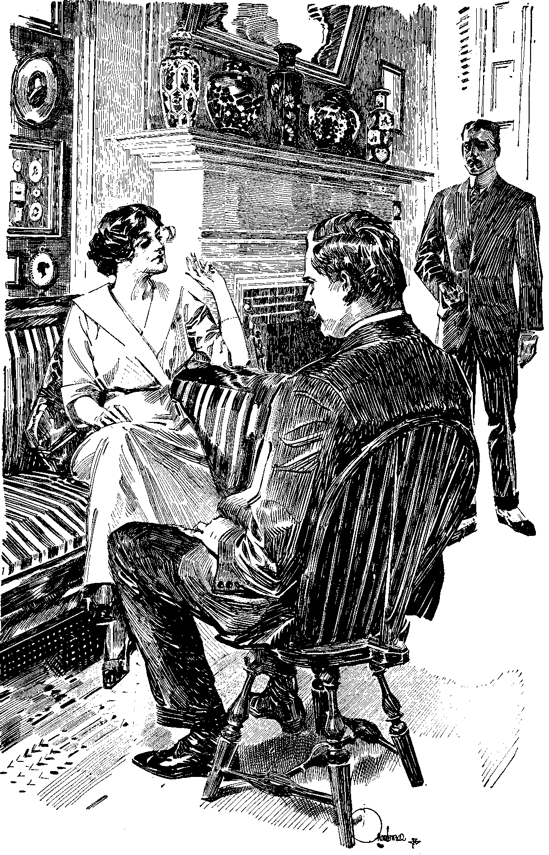 ASHLEY GOT THE IMPRESSION THAT THEIR CONVERSATION WAS EARNEST, CONFIDENTIAL.