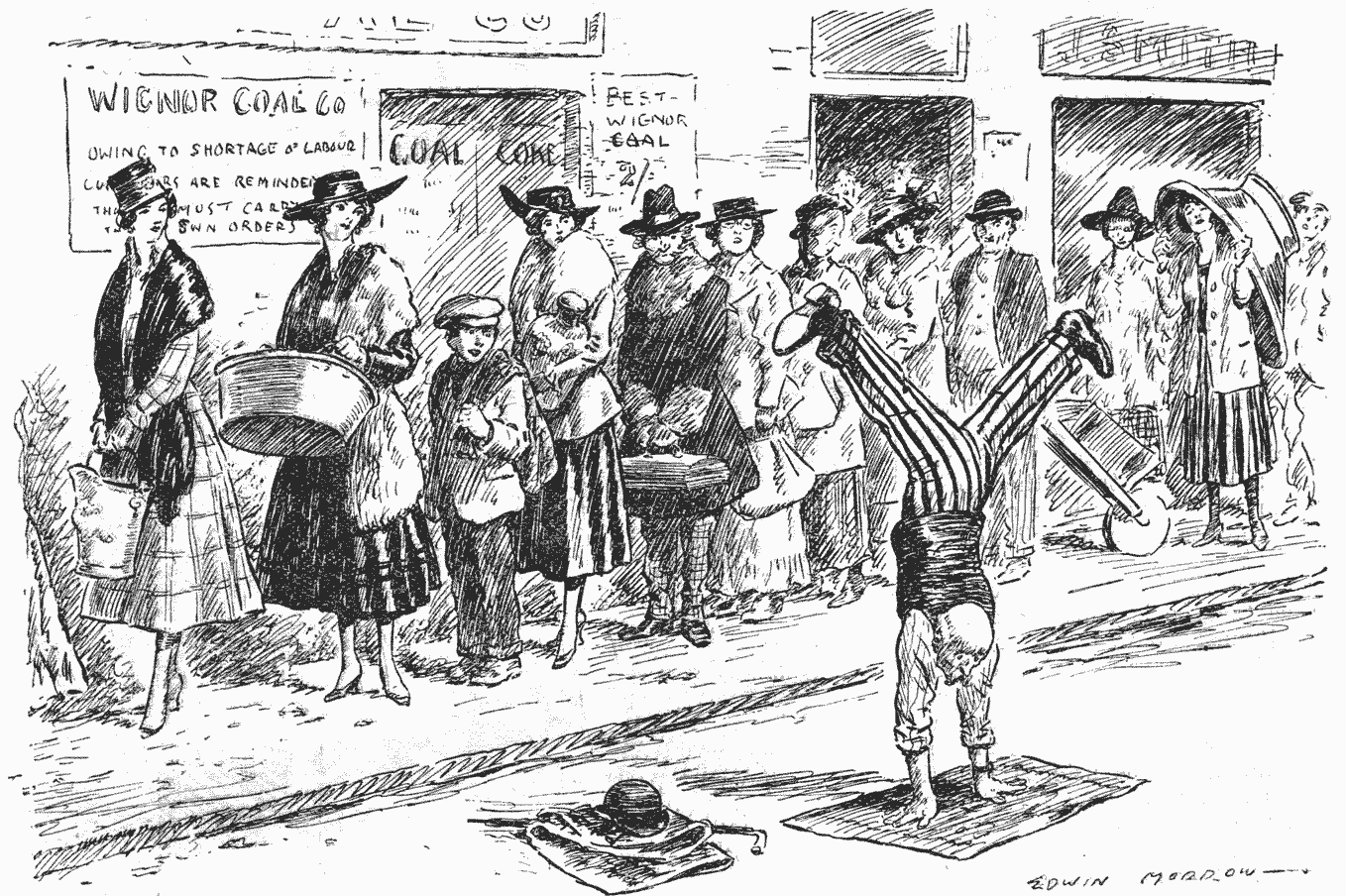 Acrobat, having been officially informed that he belongs to one of the non-essential professions...