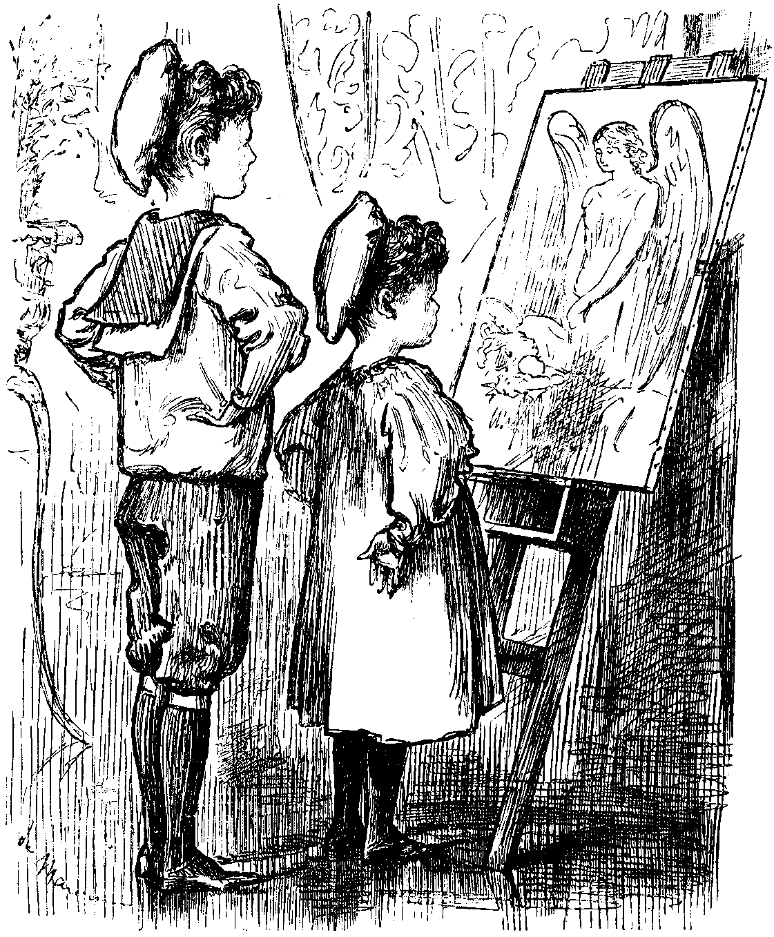 WHAT OUR ARTIST (THE ONE WHO PAINTS THE PRETTY 'KISS-MAMMY' PICTURES) HAS TO PUT UP WITH.