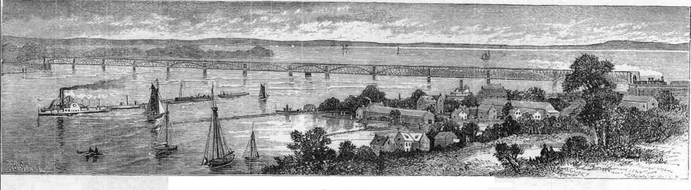 BRIDGE OVER THE SUSQUEHANNA AT HAVRE DE GRACE.