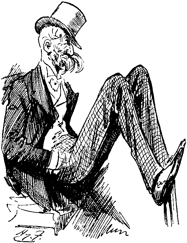 'Curling himself up with delight.'