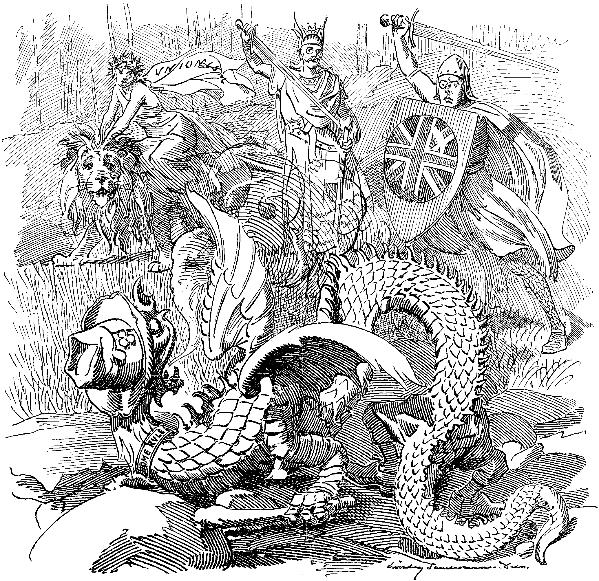 UNA AND THE BRITISH LION.