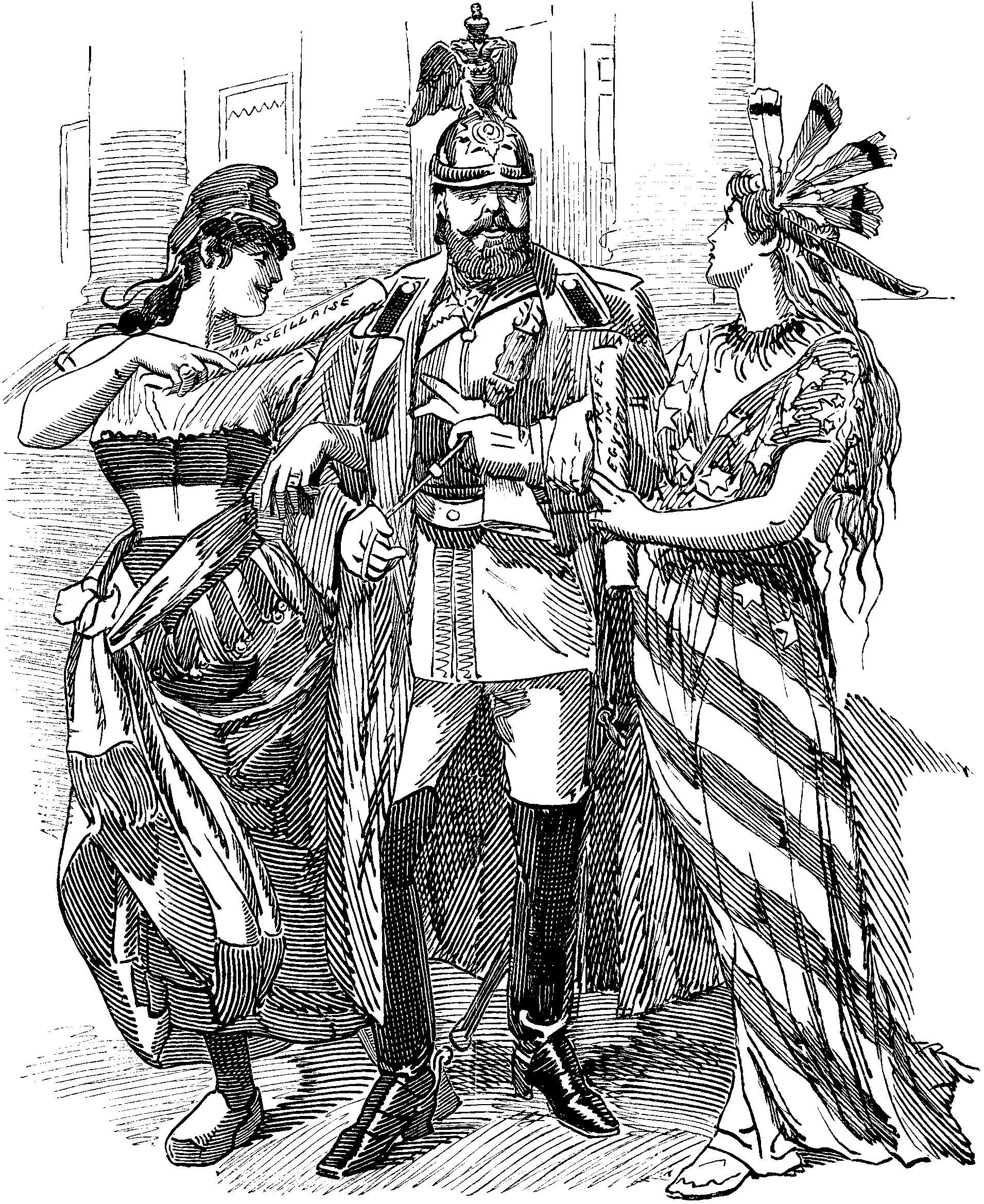 SETTING THEIR CAPS AT HIM; OR, AN AUTOCRAT IN ODD COMPANY.