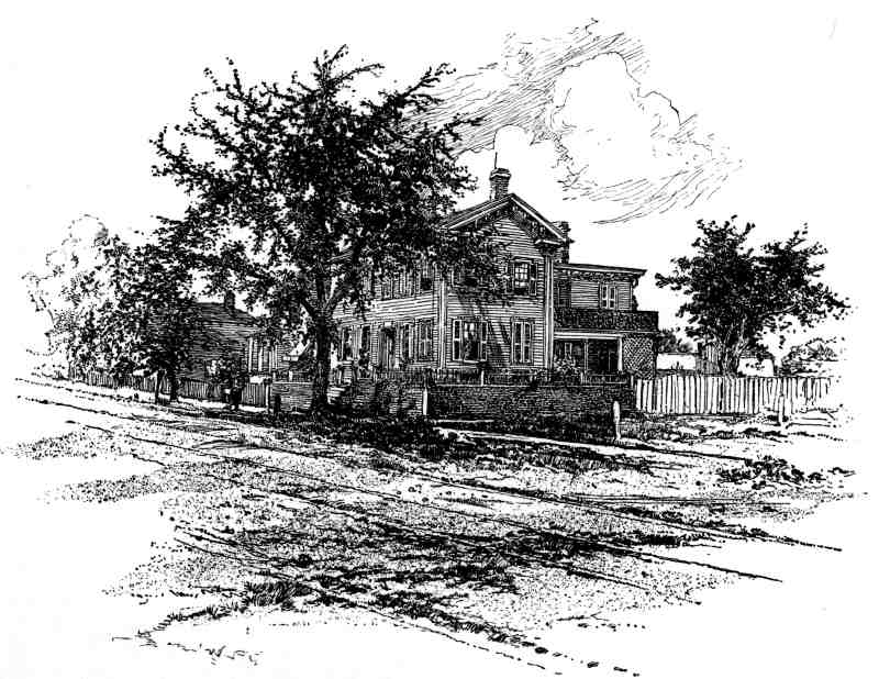 HOUSE IN WHICH LINCOLN LIVED WHEN HE WAS ELECTED PRESIDENT