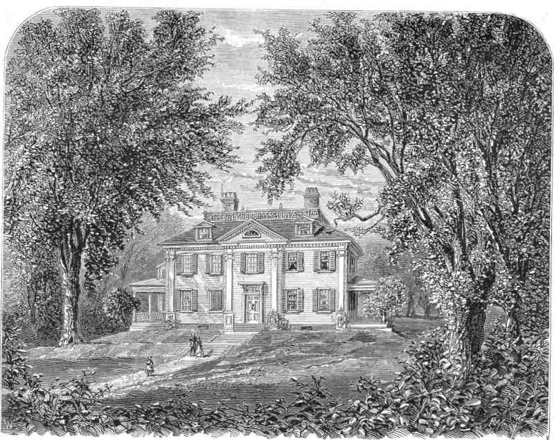 LONGFELLOW'S HOUSE—ONCE WASHINGTON'S HEADQUARTERS AT CAMBRIDGE