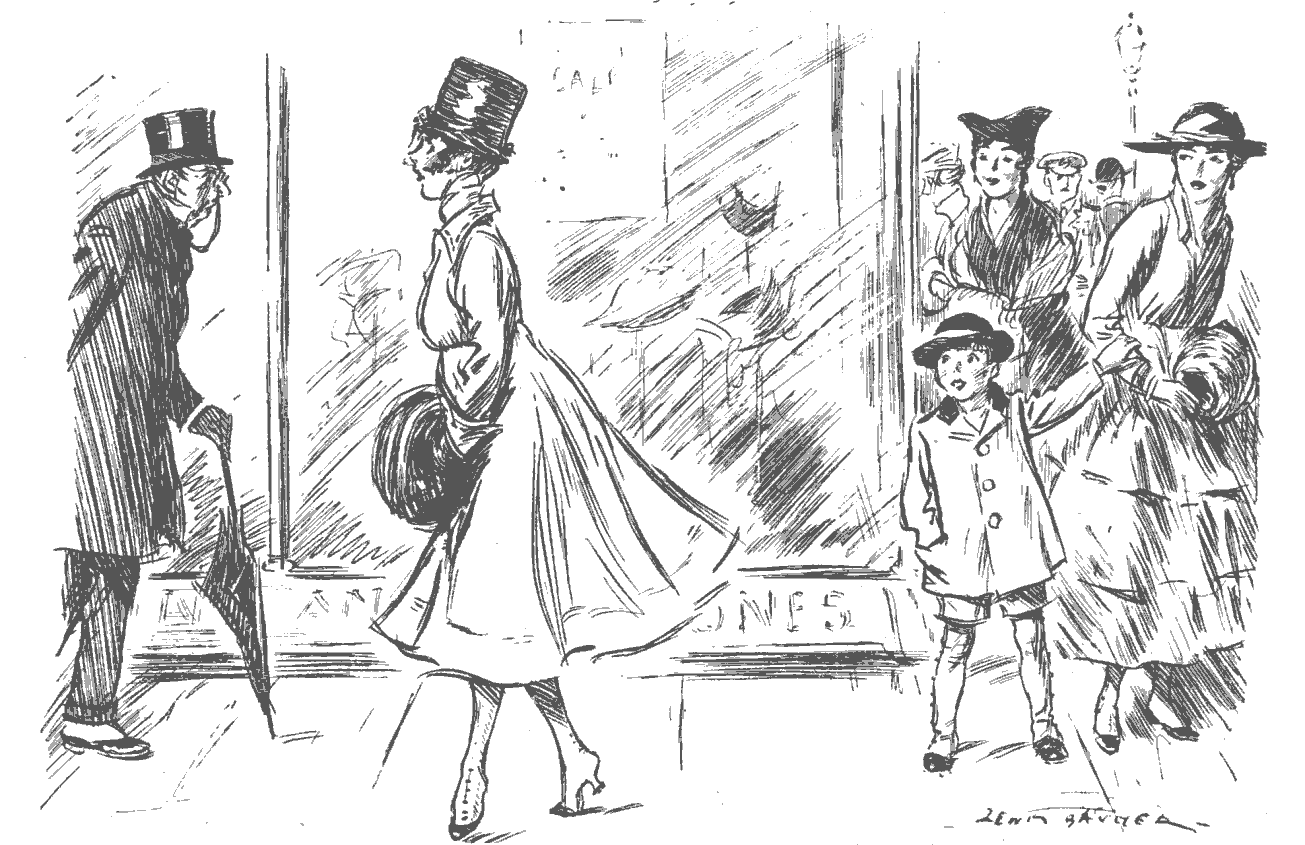 MOTHER, D'YOU KNOW I'VE ALWAYS WONDERED WHAT BECAME OF OLD TOP-HATS.