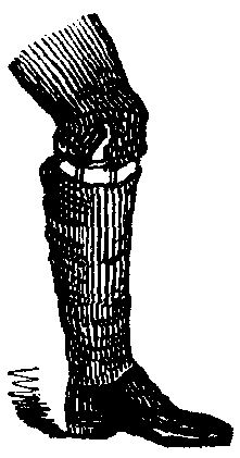 A leg wearing an Ankle-Jack