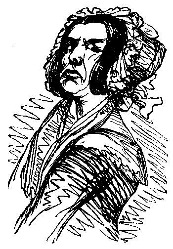 An indignant looking woman.