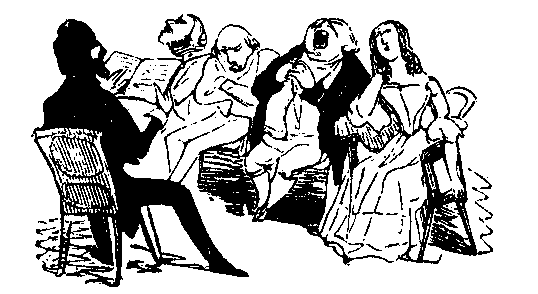 A man reads in front of a bench full of sleeping people.