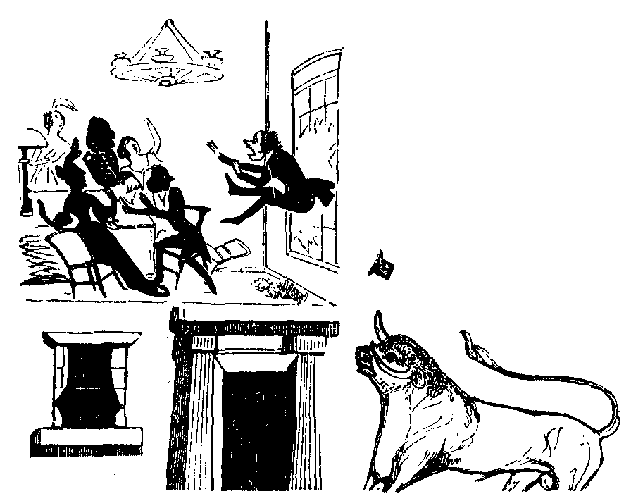 A man crashes thru a window.