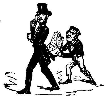 A man picks another's pocket