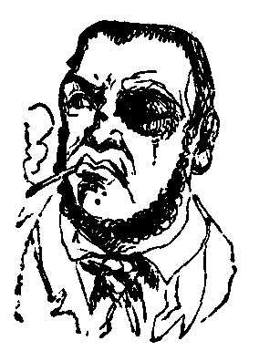 A man with a nasty black eye.