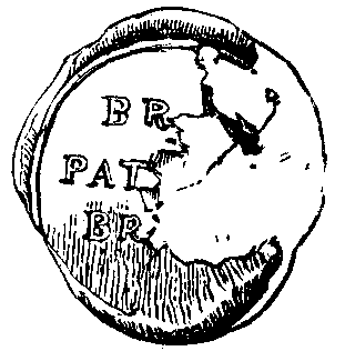 A partially obliterated seal, marked 'BR / PAT / BR'.