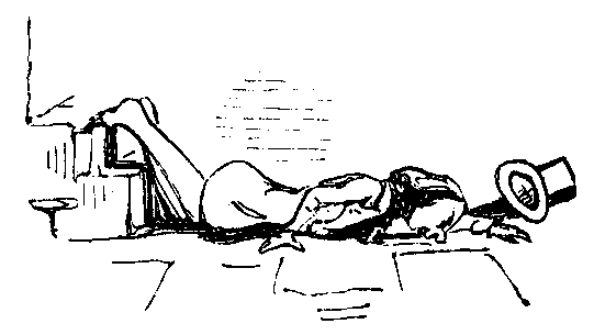 A man falls flat onto a paved sidewalk.