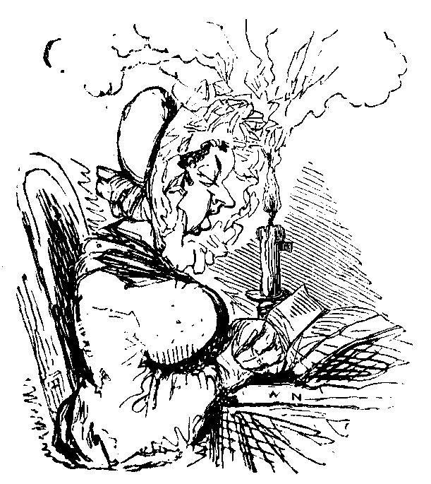A grumpy woman sits near a smoky candle.