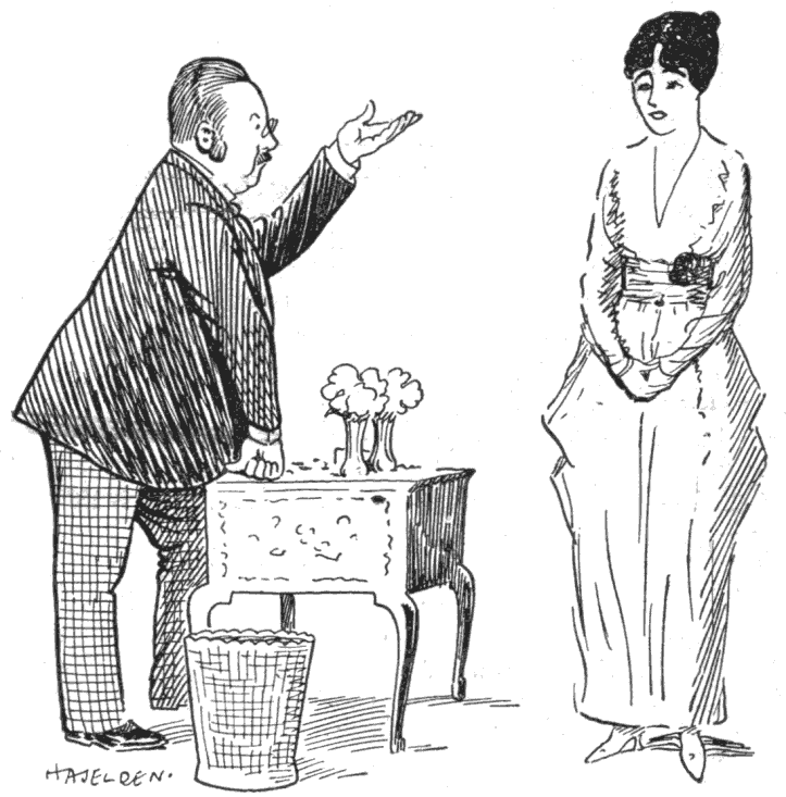 The politician at home.