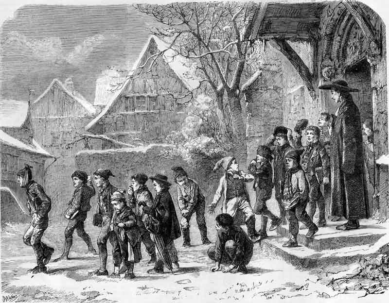 COMING OUT OF SCHOOL.—VAUTIER.