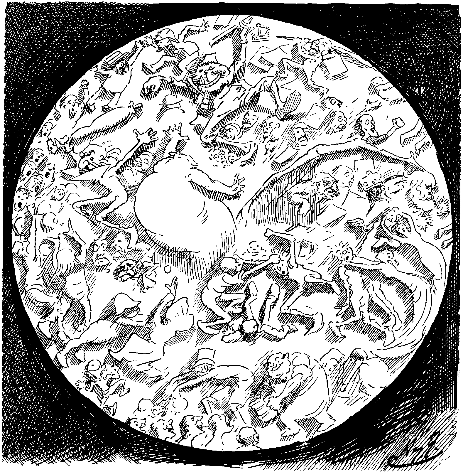 VIEW OF 'MARS' AS SEEN THROUGH MR. PUNCH'S TELESCOPE.