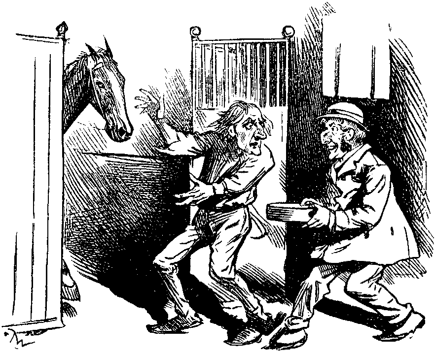 Oss-tentation; or, 'Giving him Beans.'