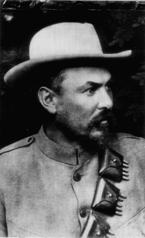 GENERAL LOUIS BOTHA—The Famous Boer Leader, Premier of the Union of
South Africa, Now Commanding the British South African Forces—(Photo
from Paul Thompson)